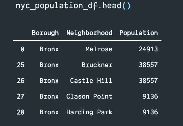 NYC Population Data