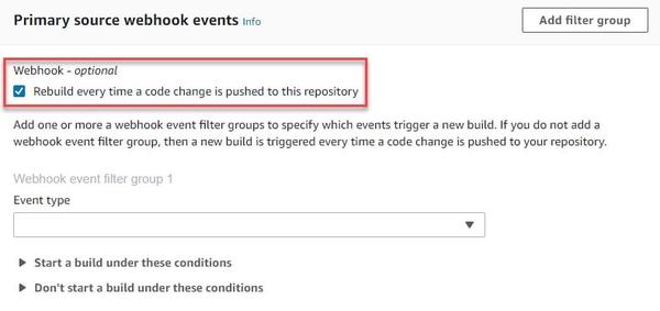 Trigger AWS CodeBuild When a Git Tag is Pushed